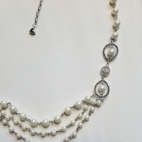 Judith Jack Sterling Silver Pearl Necklace - Picture 3 of 11